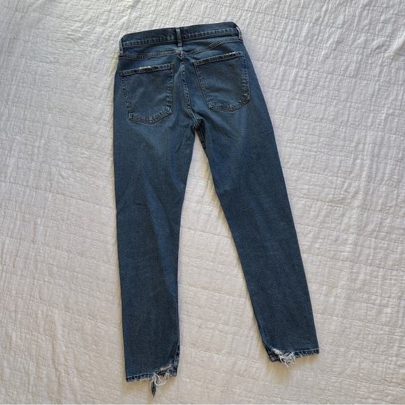 Agolde Toni Mid Rise Straight Jeans 26 Landmark - Picture 3 of 6
